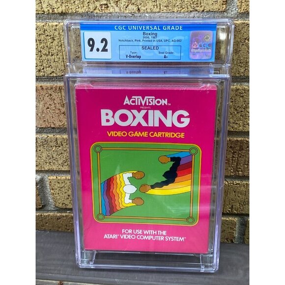 Atari 2600 - BOXING by Activision- Factory Sealed - CGC Graded 9.2 A+ Seal Game - Picture 2 of 2